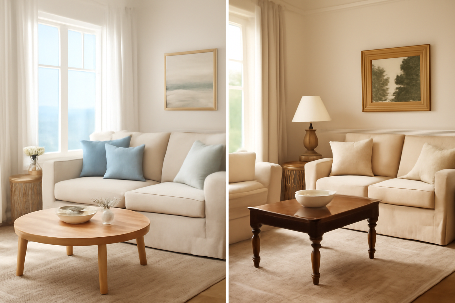 Comparing Coastal Decor vs Traditional Home Decor