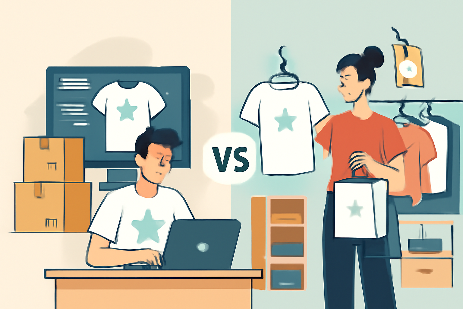 Print on Demand vs Traditional Retail: A Comprehensive Comparison