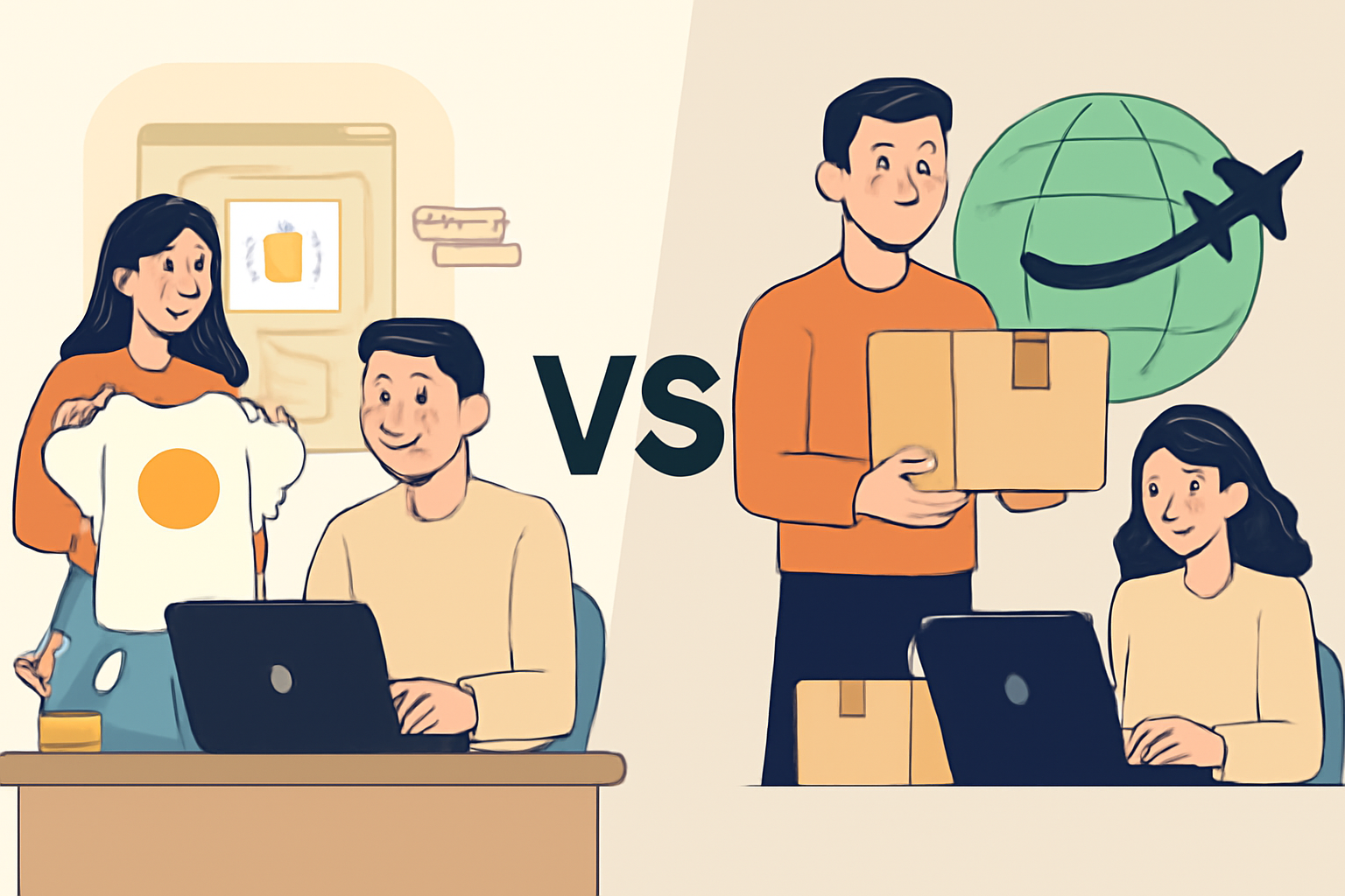 Print on Demand vs Dropshipping: A Comprehensive Comparison