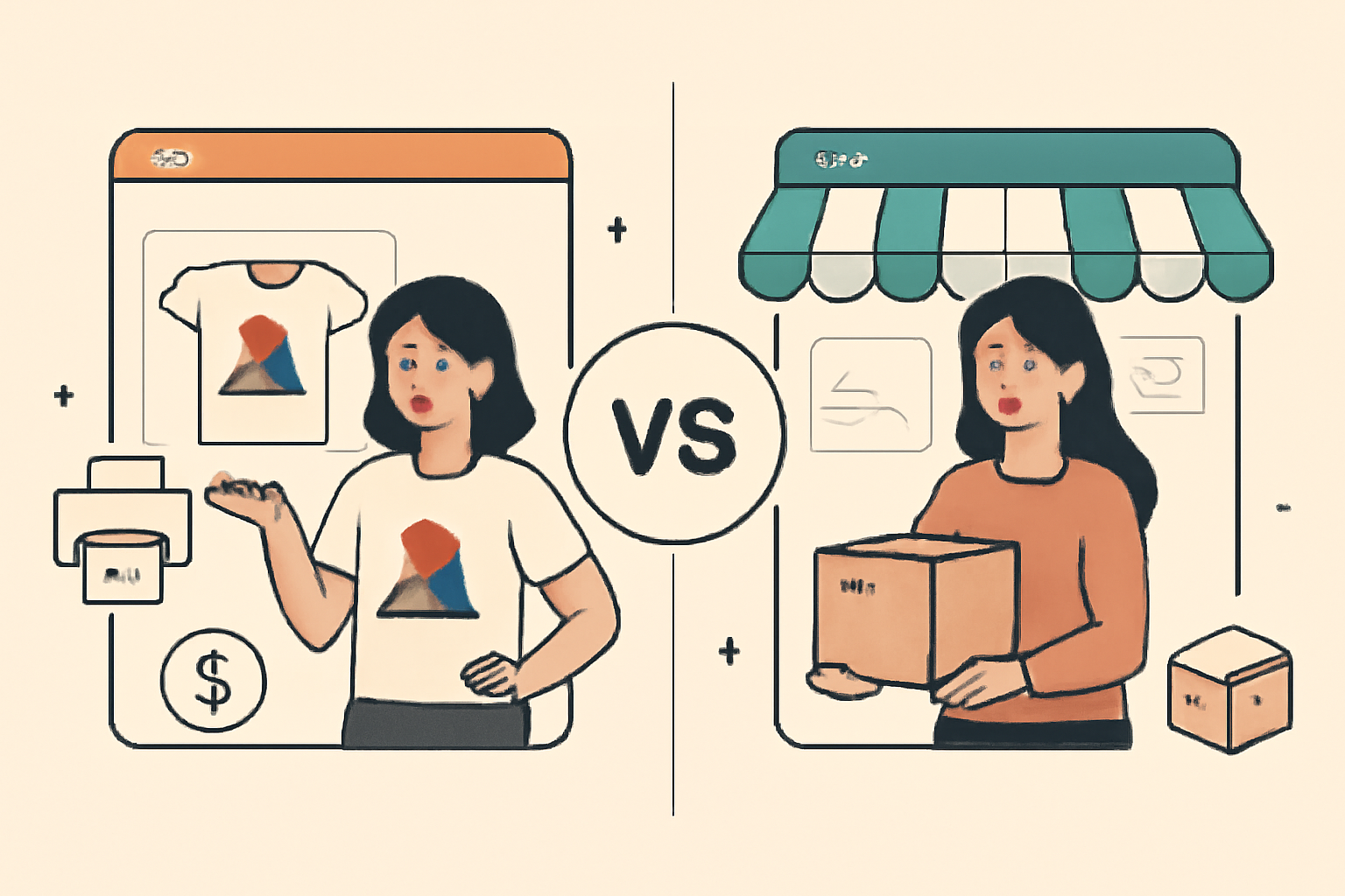 Etsy Print on Demand vs Dropshipping: A Comprehensive Comparison