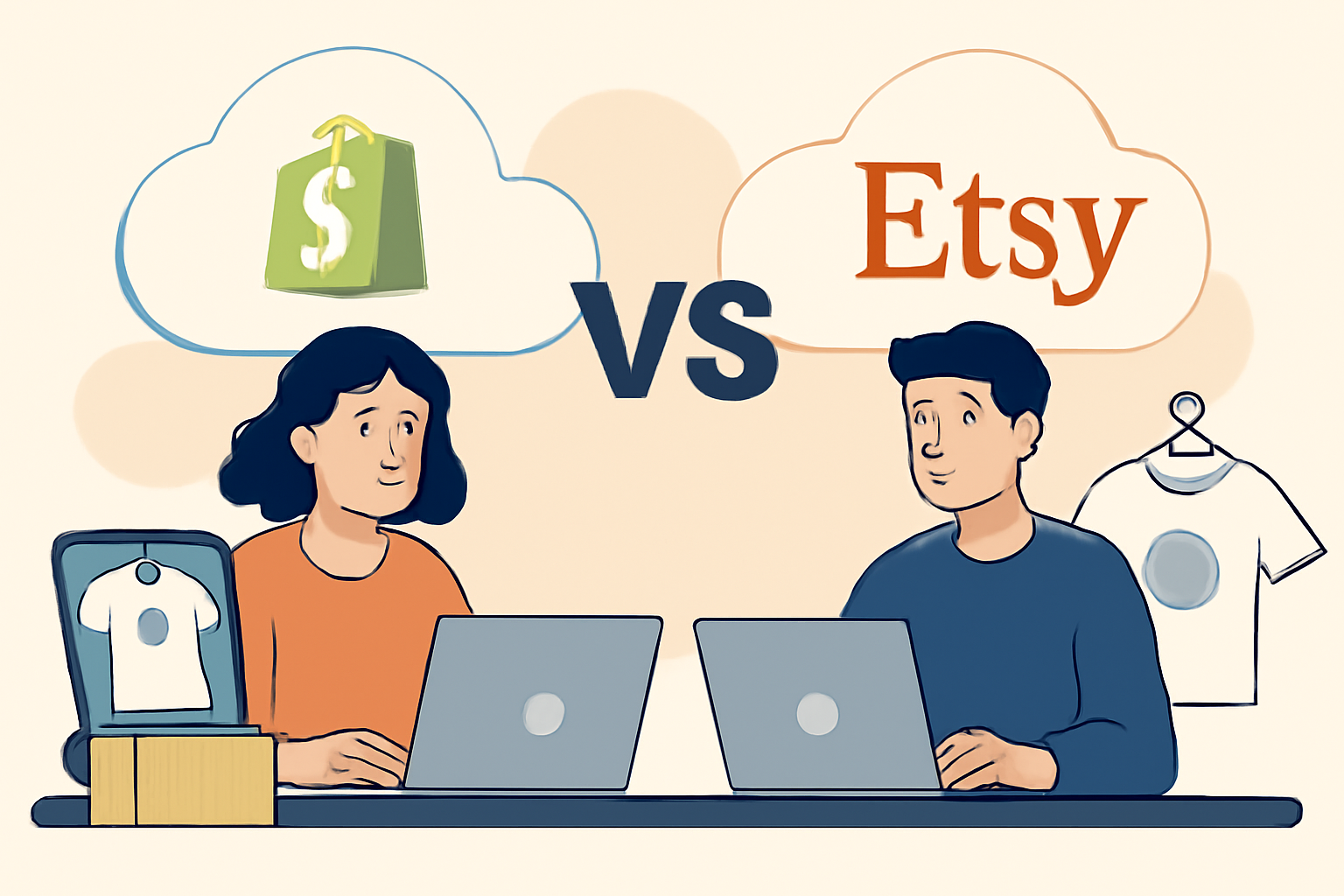 Shopify vs Etsy for Print on Demand: A Comprehensive Comparison