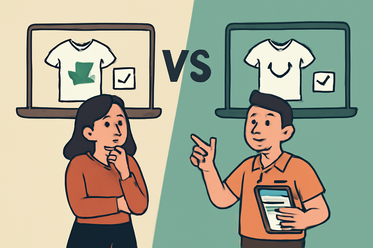 comparing Printify and Teespring for coaches: Options Compared