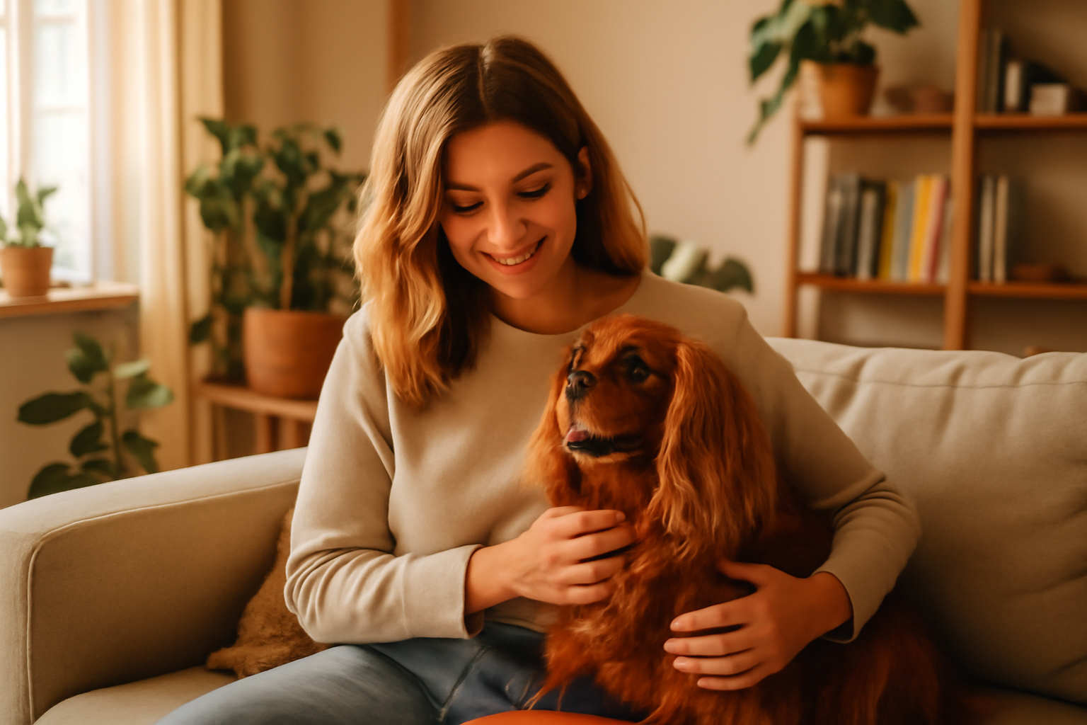 Living Happily with a Ruby Cavalier King Charles Spaniel in a Small Apartment