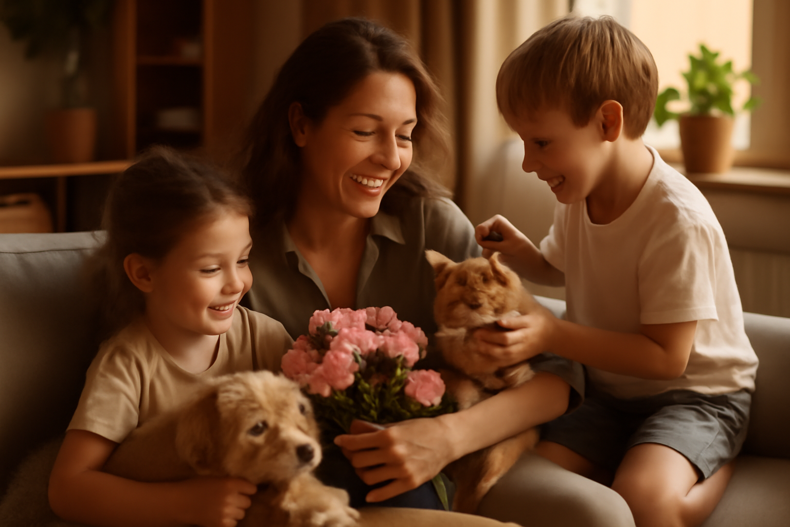 How to Celebrate Mother's Day with Pets in a Busy Household