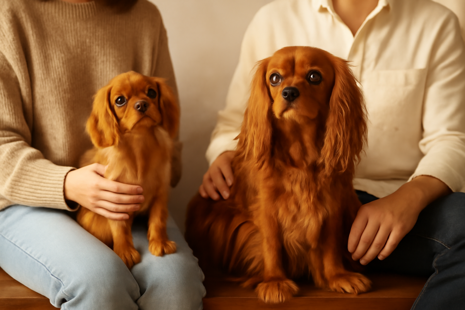 Comparing Beginner and Experienced Ruby Cavalier King Charles Spaniels