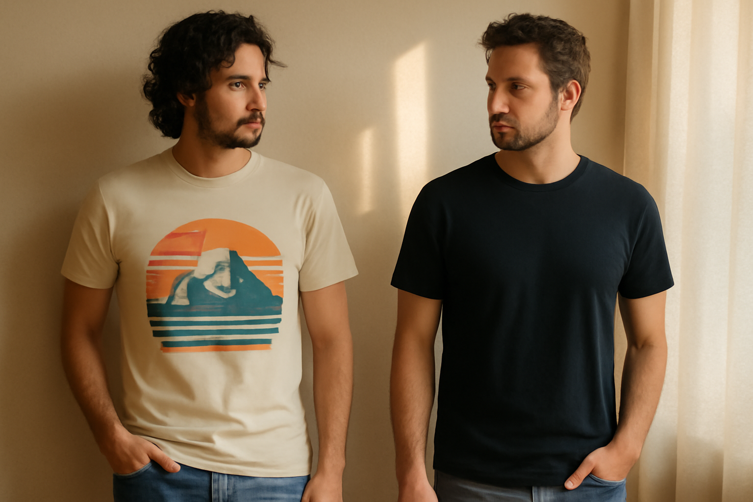 Comparing Graphic T-Shirt Styles and Plain T-Shirts
