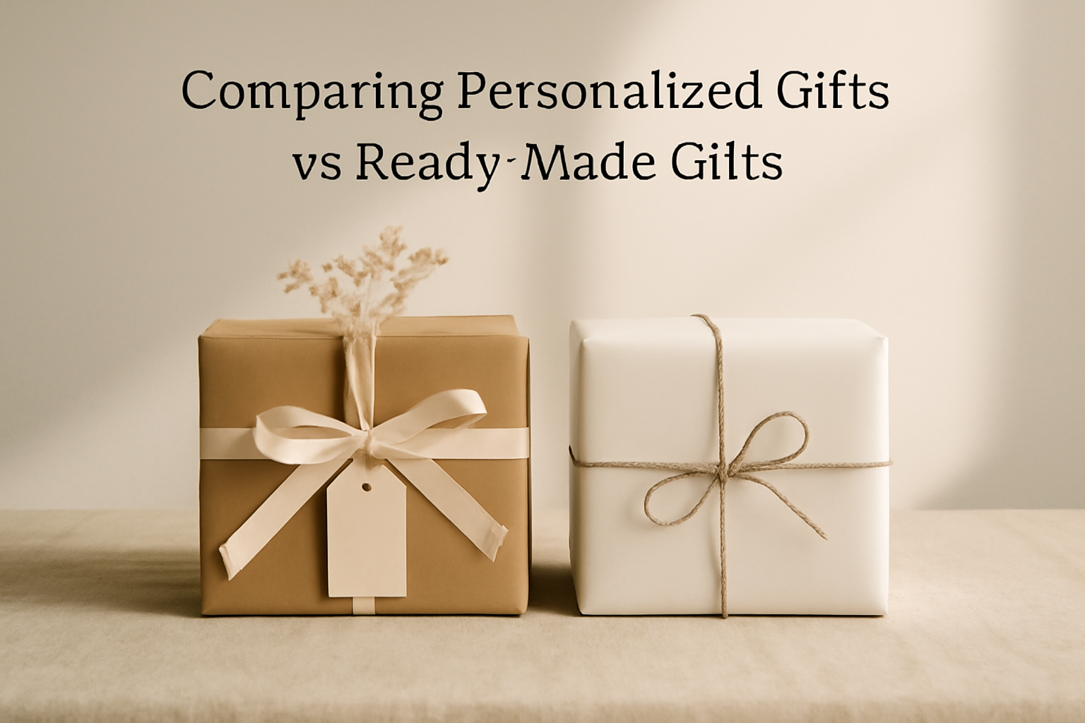 Comparing Personalized Gifts vs Ready-Made Gifts